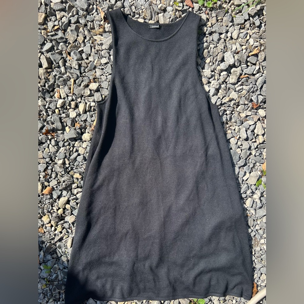 animale black dress with a relaxed fit size small